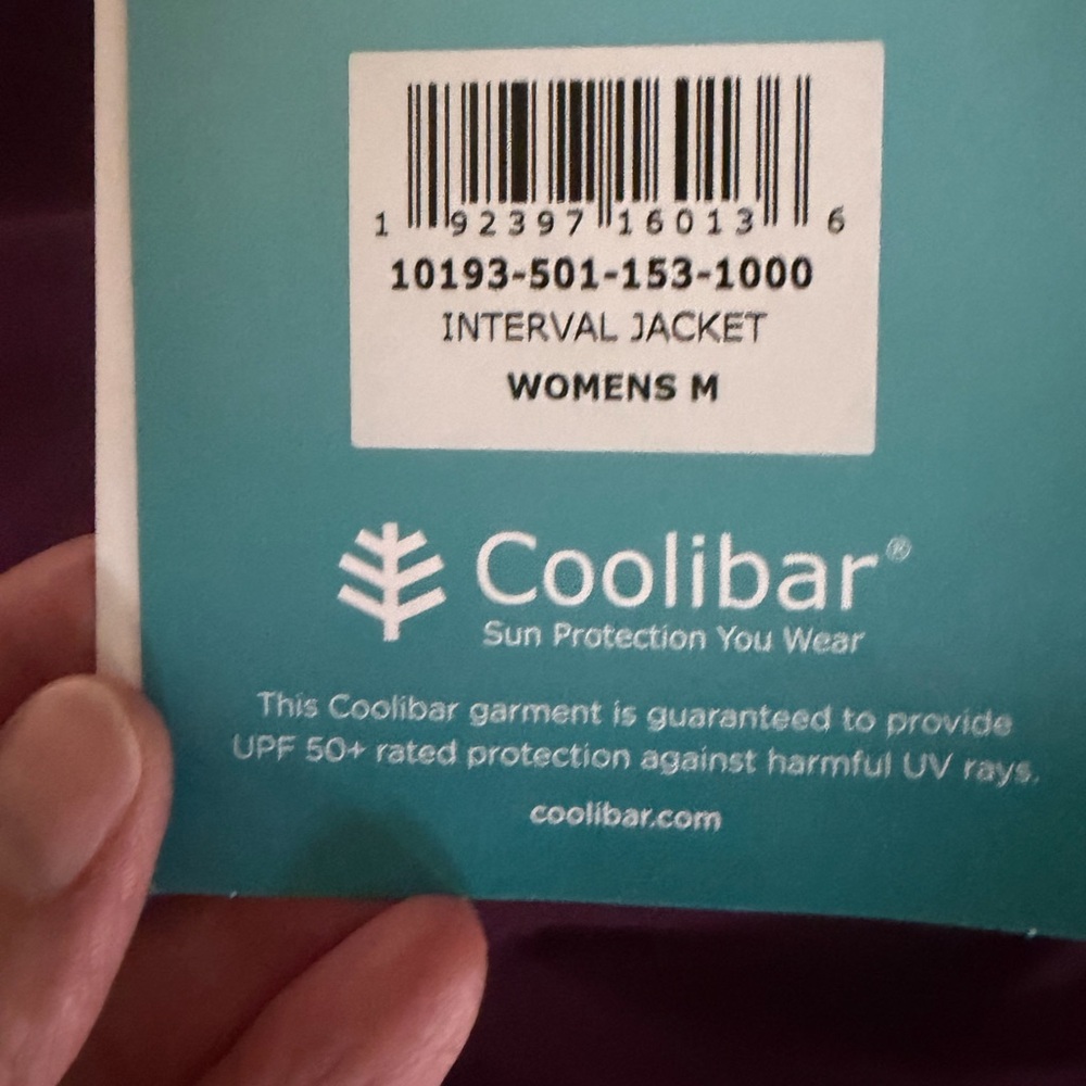 Coolibar Women's Plum Full-Zip Athletic Bomber Jacket - Picture 5 of 5